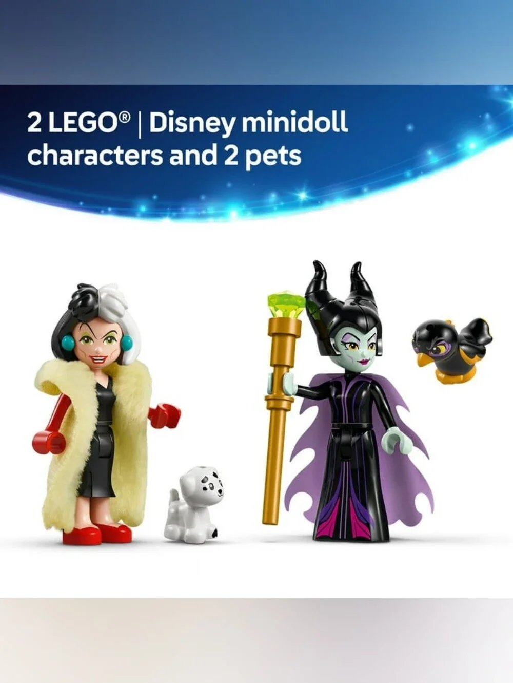 NIB LEGO Disney Villains Maleficent & Cruella De Vil’s Dresses 43262 (524 Pcs)